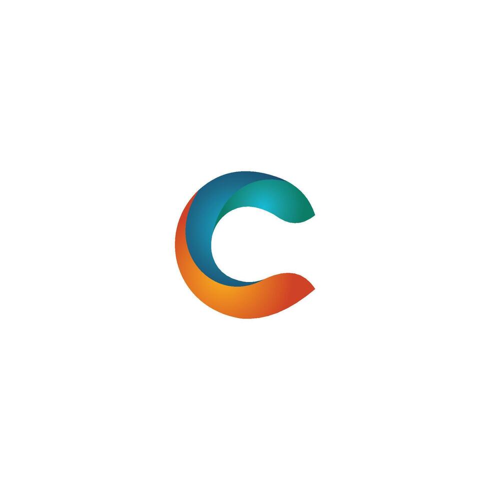 Initial letter c logo vector design template