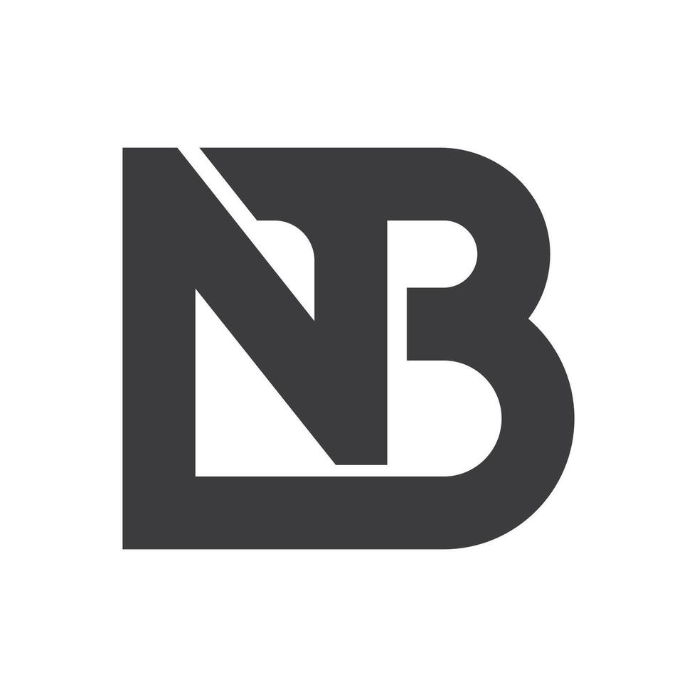 Initial bn letter logo vector template design. Creative abstract letter nb logo design. Linked letter nb logo design.