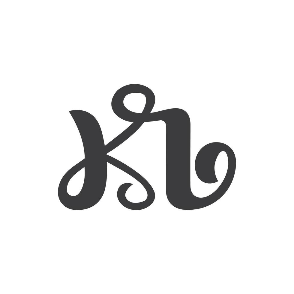 Initial letter bk logo or kb logo vector design template