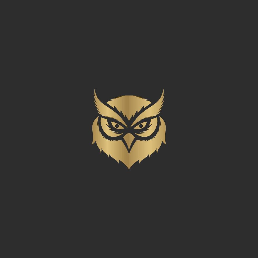 Owl Logo icon shield wing creative Modern Design. Owl logo with leaf icon vector. vector