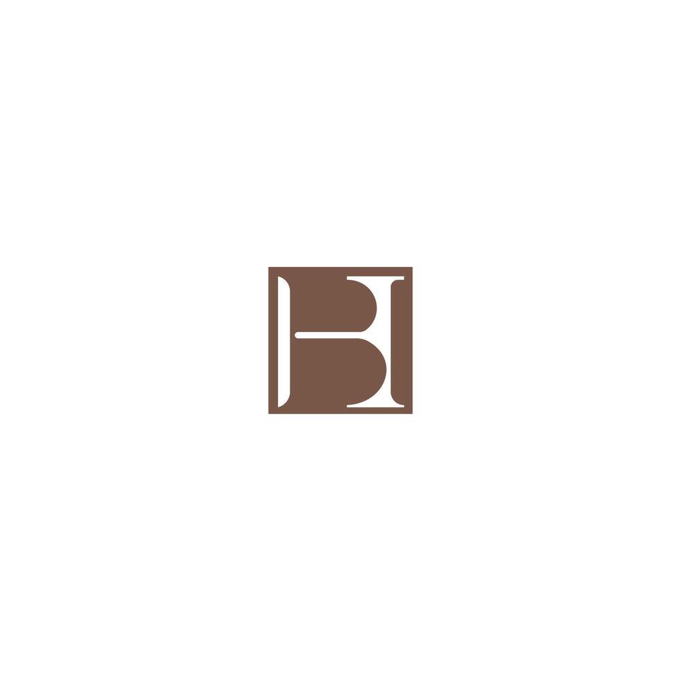 inicial letra bh logo o media pensión logo vector diseño plantillas