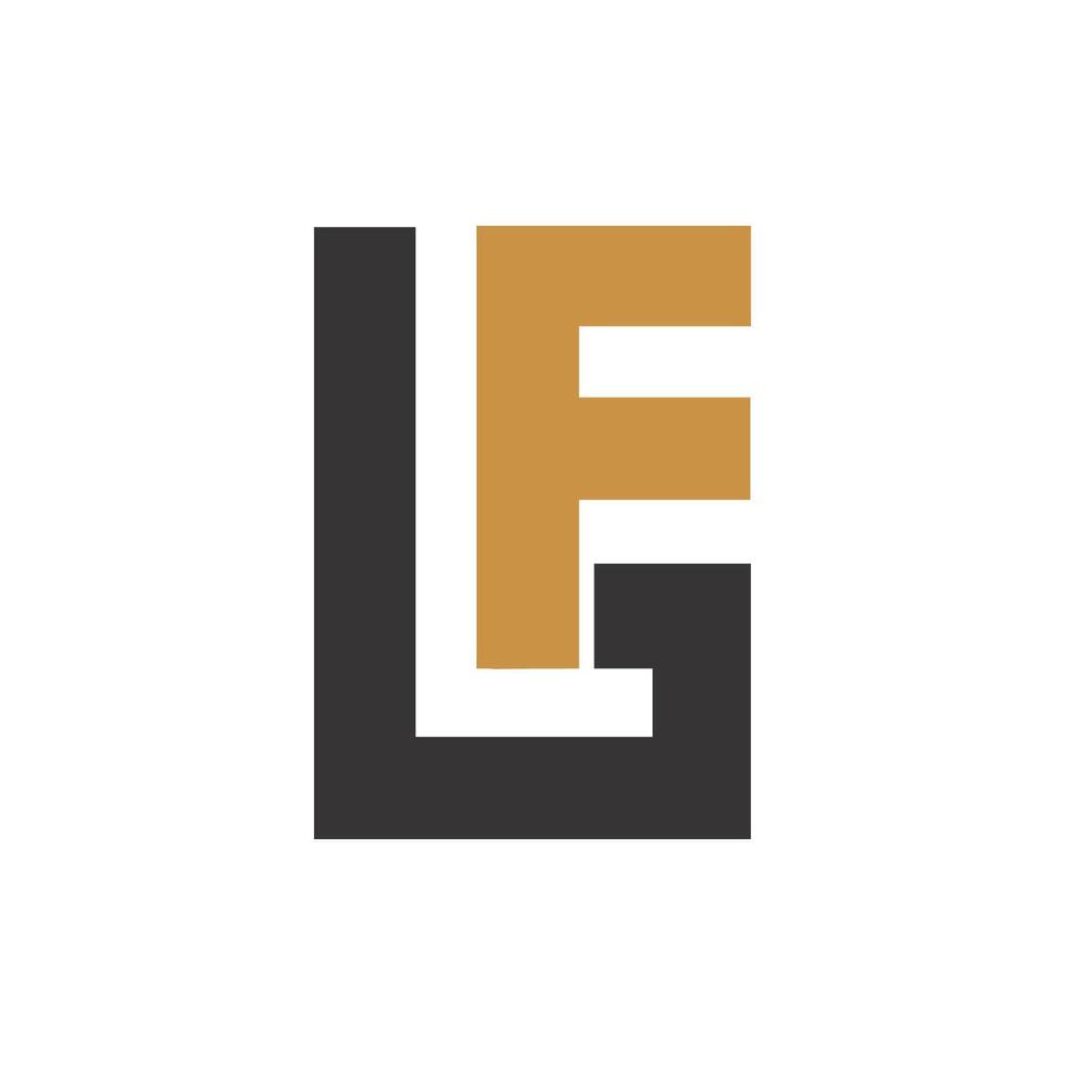 Initial letter bf logo or fb logo vector design template