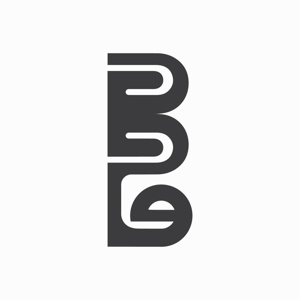 Initial letter eb logo or be logo vector design template