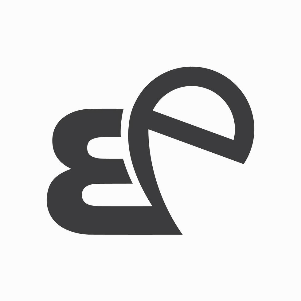 Initial letter eb logo or be logo vector design template