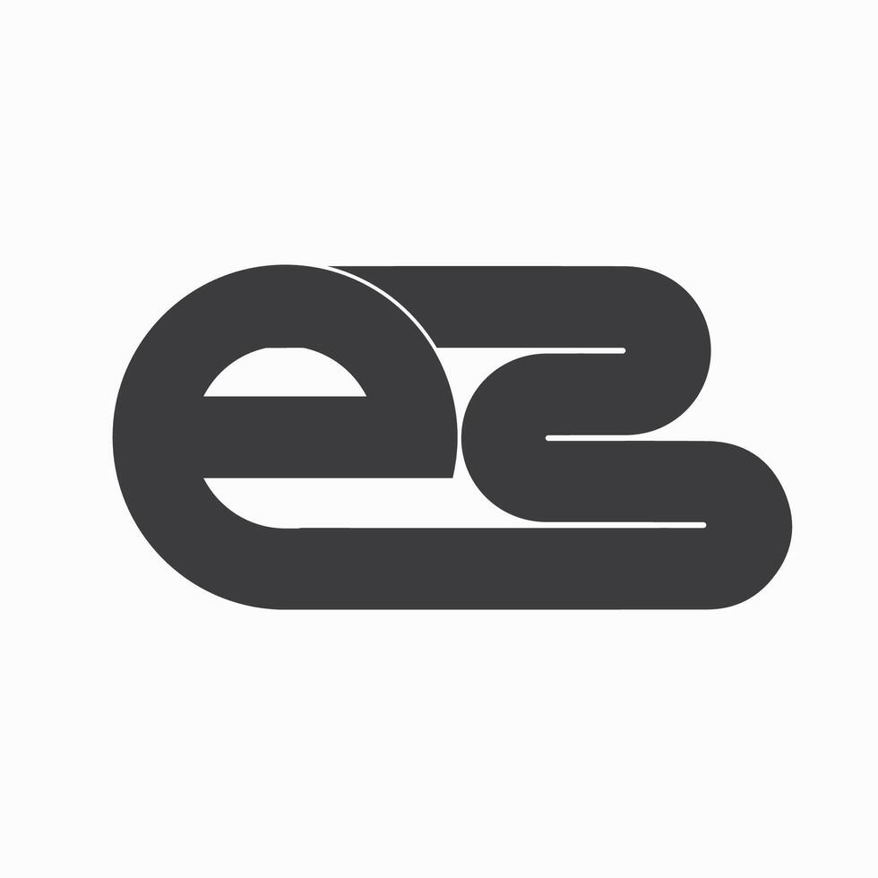 inicial letra eb logo o ser logo vector diseño modelo