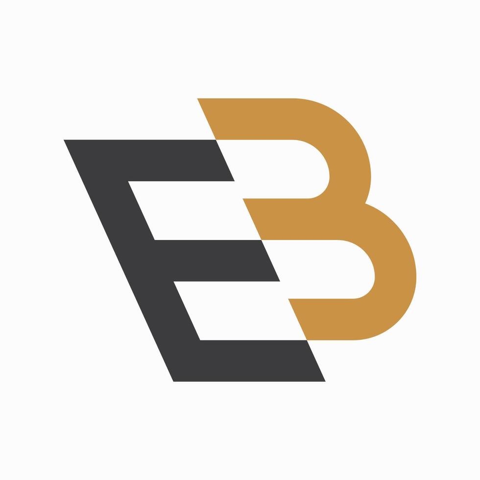 inicial letra eb logo o ser logo vector diseño modelo