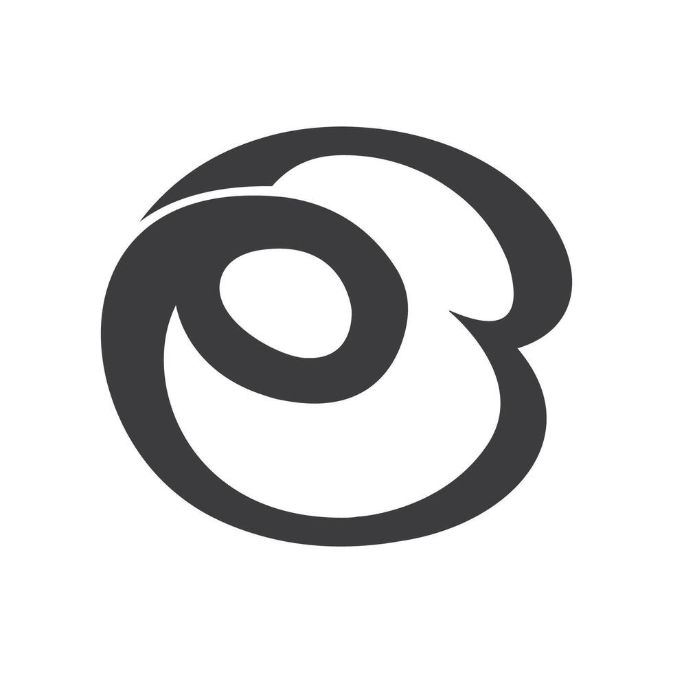 Initial letter eb logo or be logo vector design template