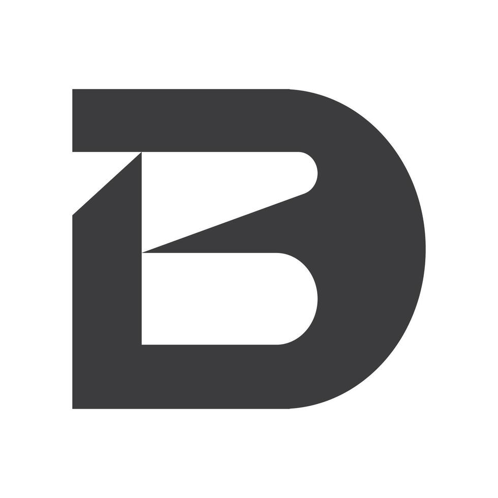 Initial letter bd logo or db logo vector design template
