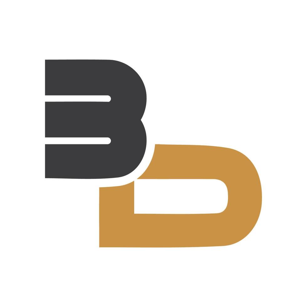 Initial letter bd logo or db logo vector design template