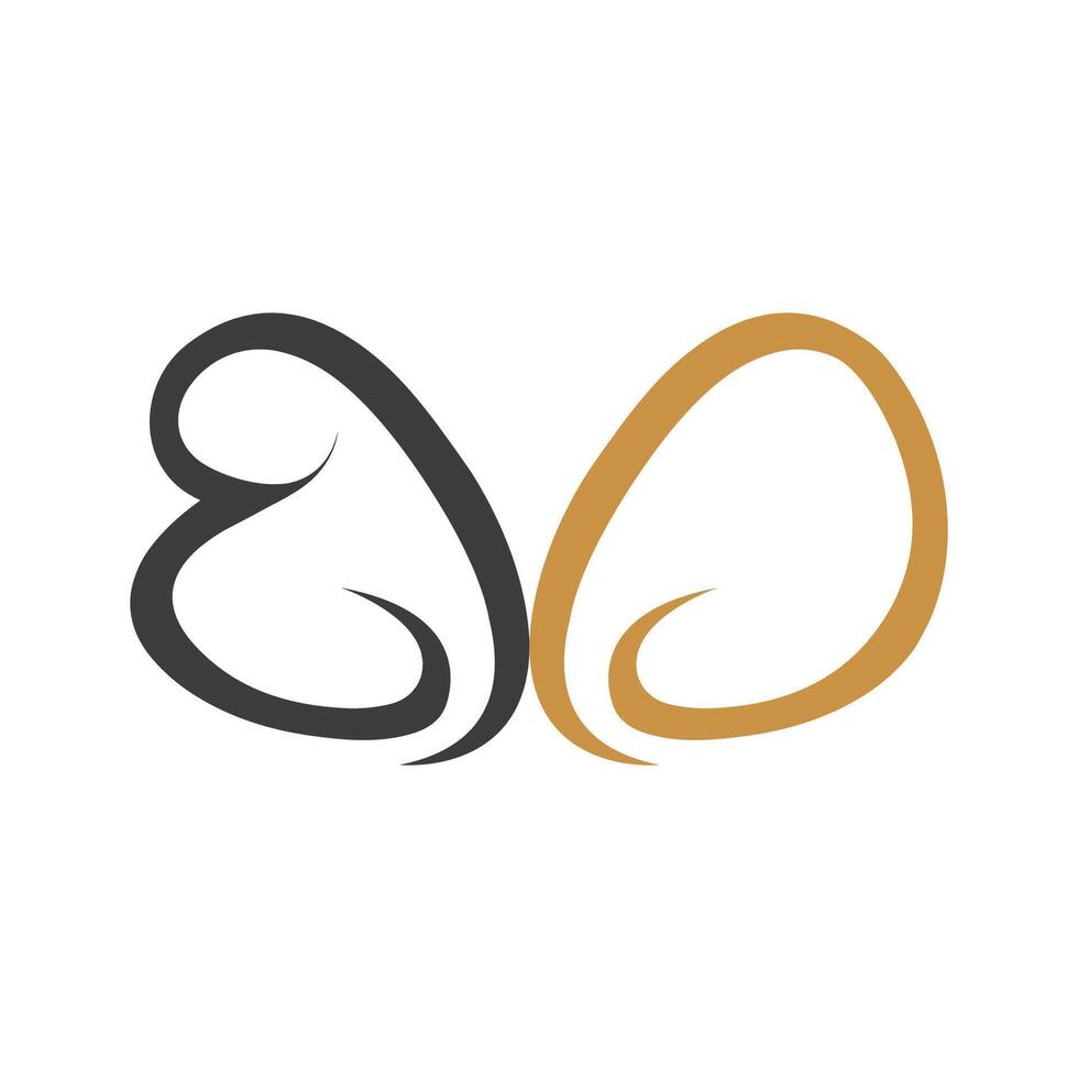 Initial letter bd logo or db logo vector design template