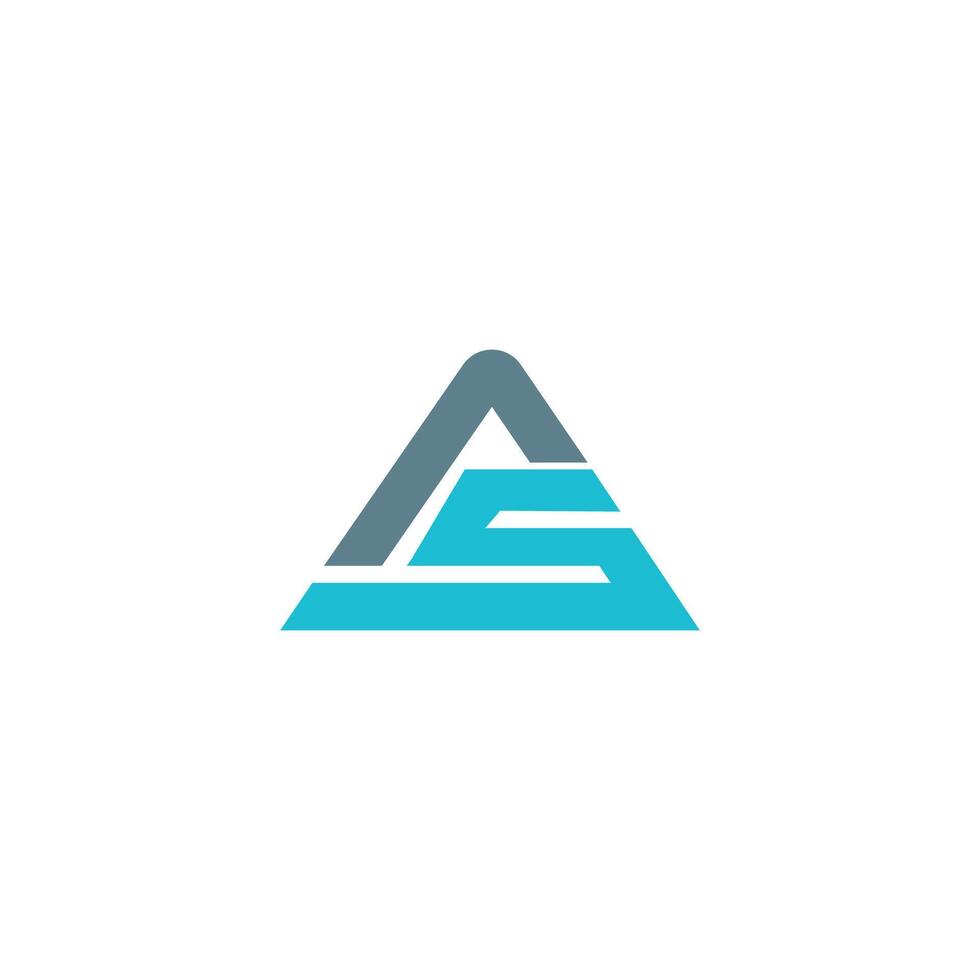 Initial letter as or sa logo vector design template