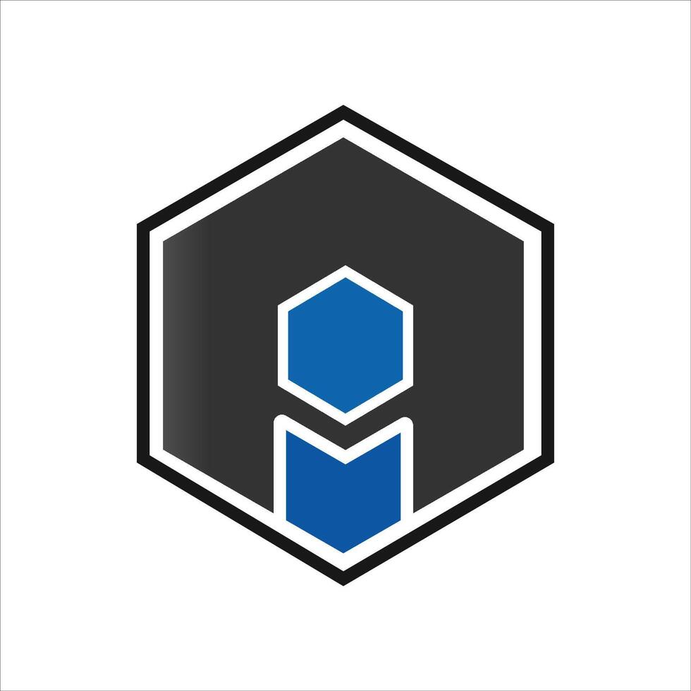 Initial letter ai or ia logo vector design template