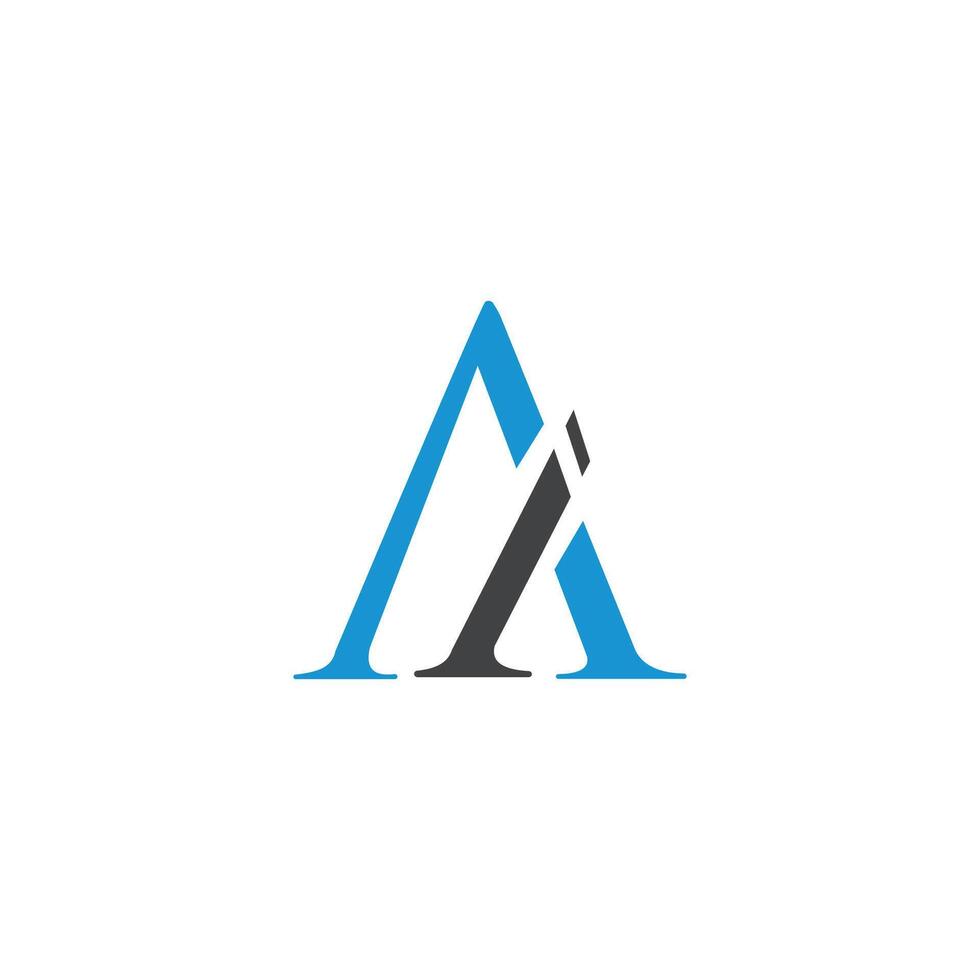Initial letter ai or ia logo vector design template