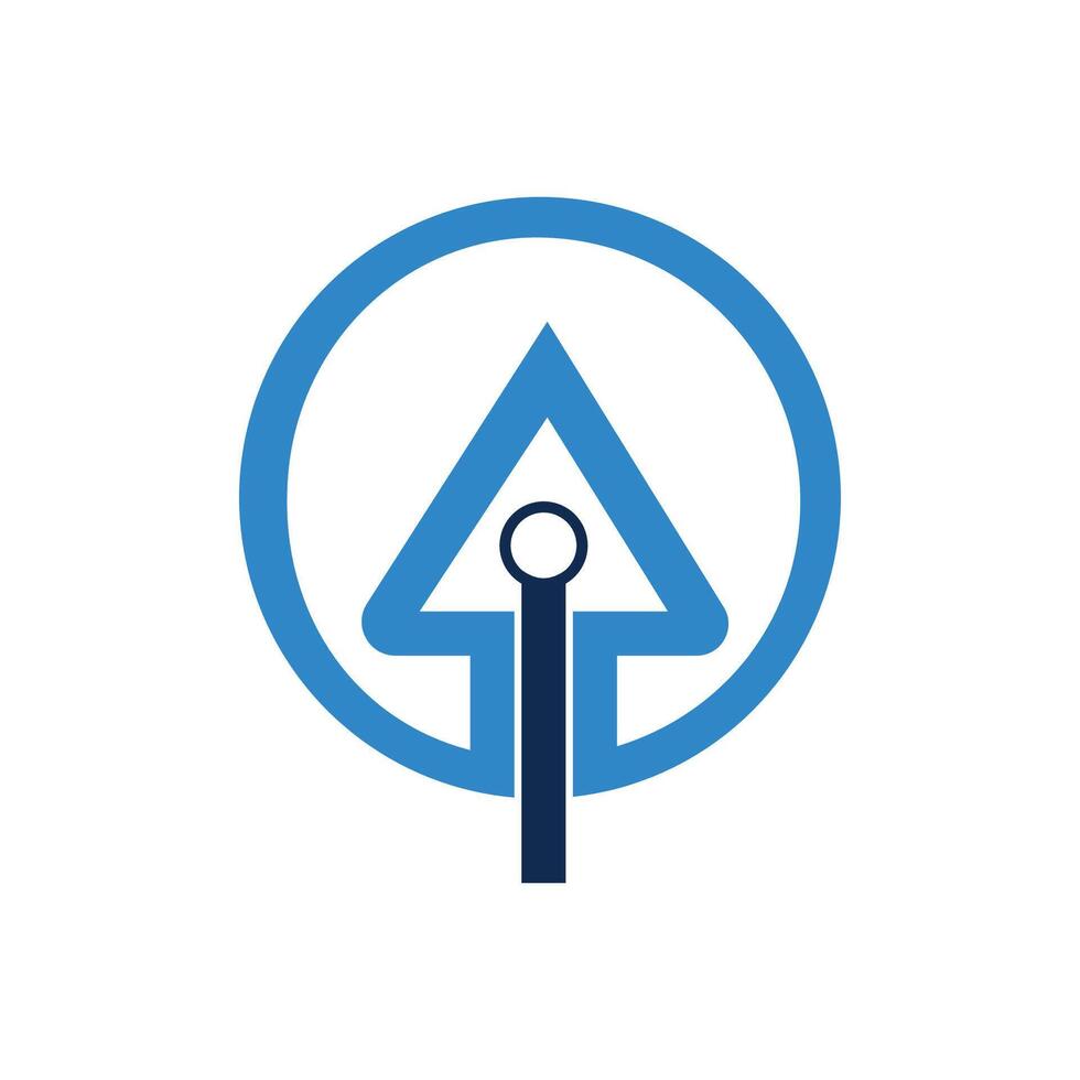 Initial letter ai or ia logo vector design template