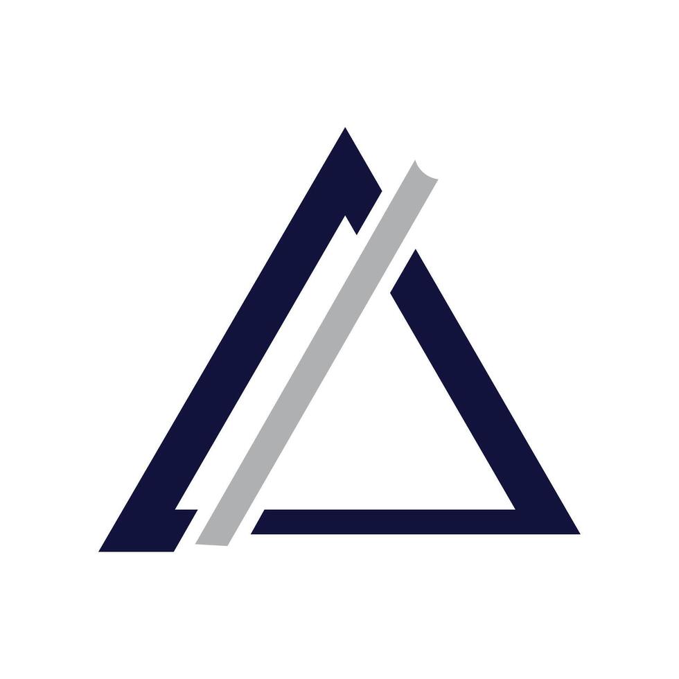 Initial letter ai or ia logo vector design template