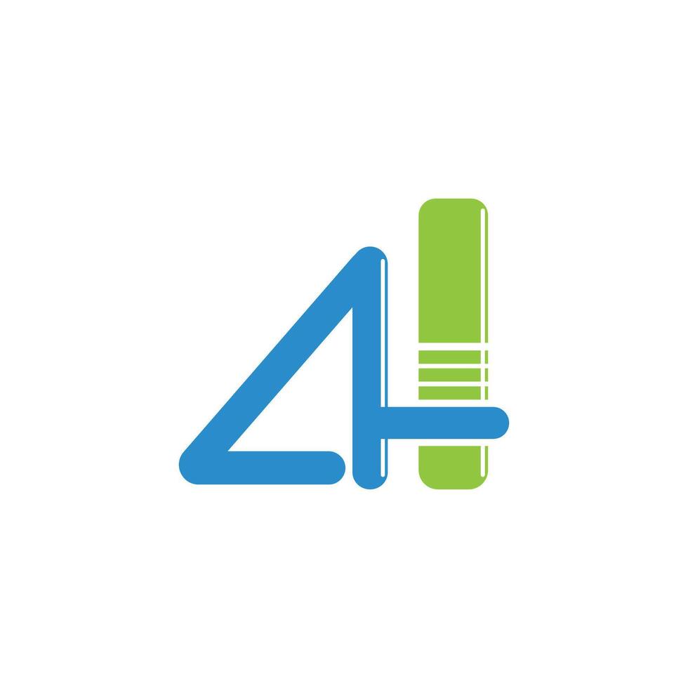Initial letter ah or ha logo design template vector