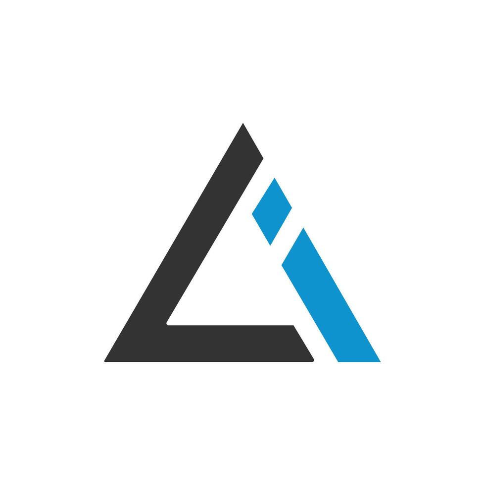Initial letter ai or ia logo vector design template