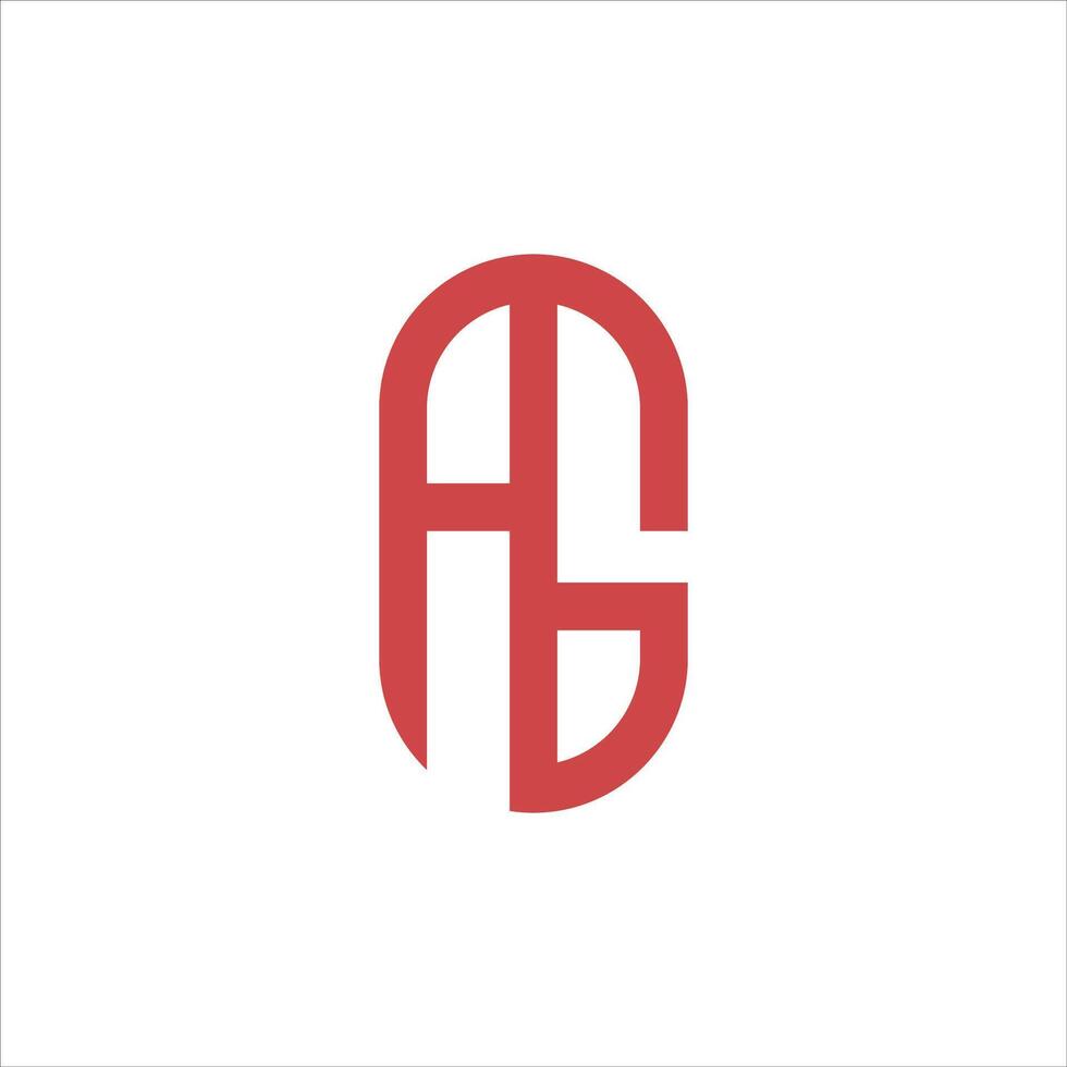 Initial letter ah or ha logo design template vector