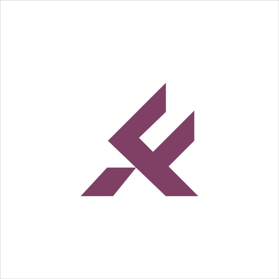 Initial letter af or fa logo design template vector