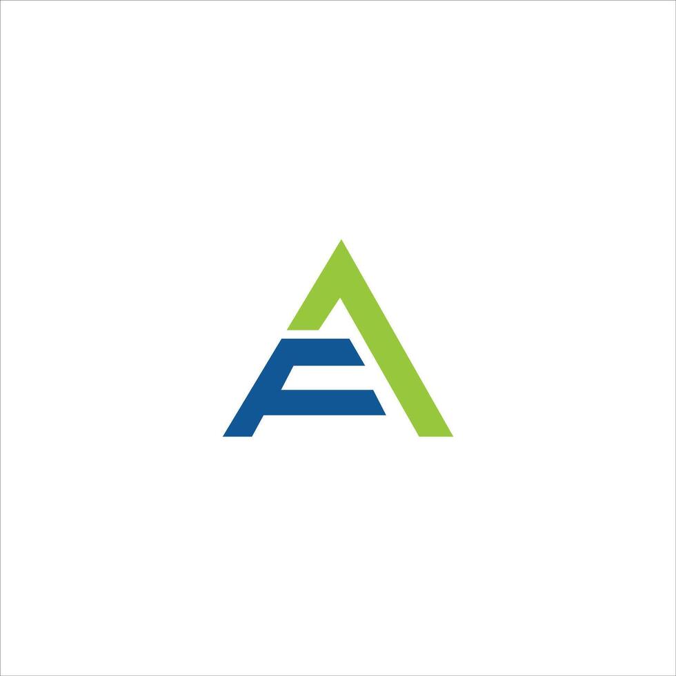 Initial letter af or fa logo design template vector