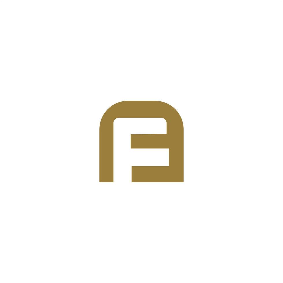 Initial letter af or fa logo design template vector