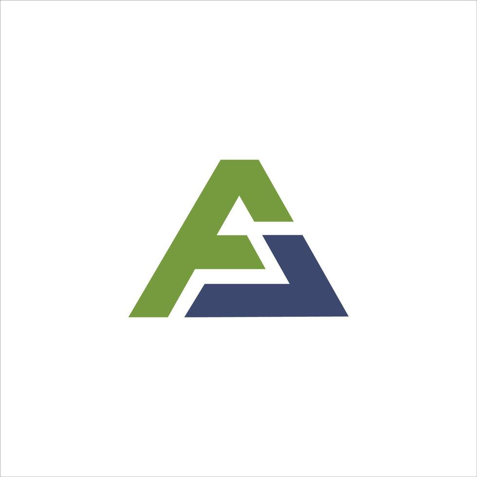 Initial letter af or fa logo design template vector