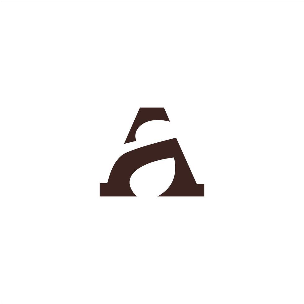 Initial letter af or fa logo design template vector