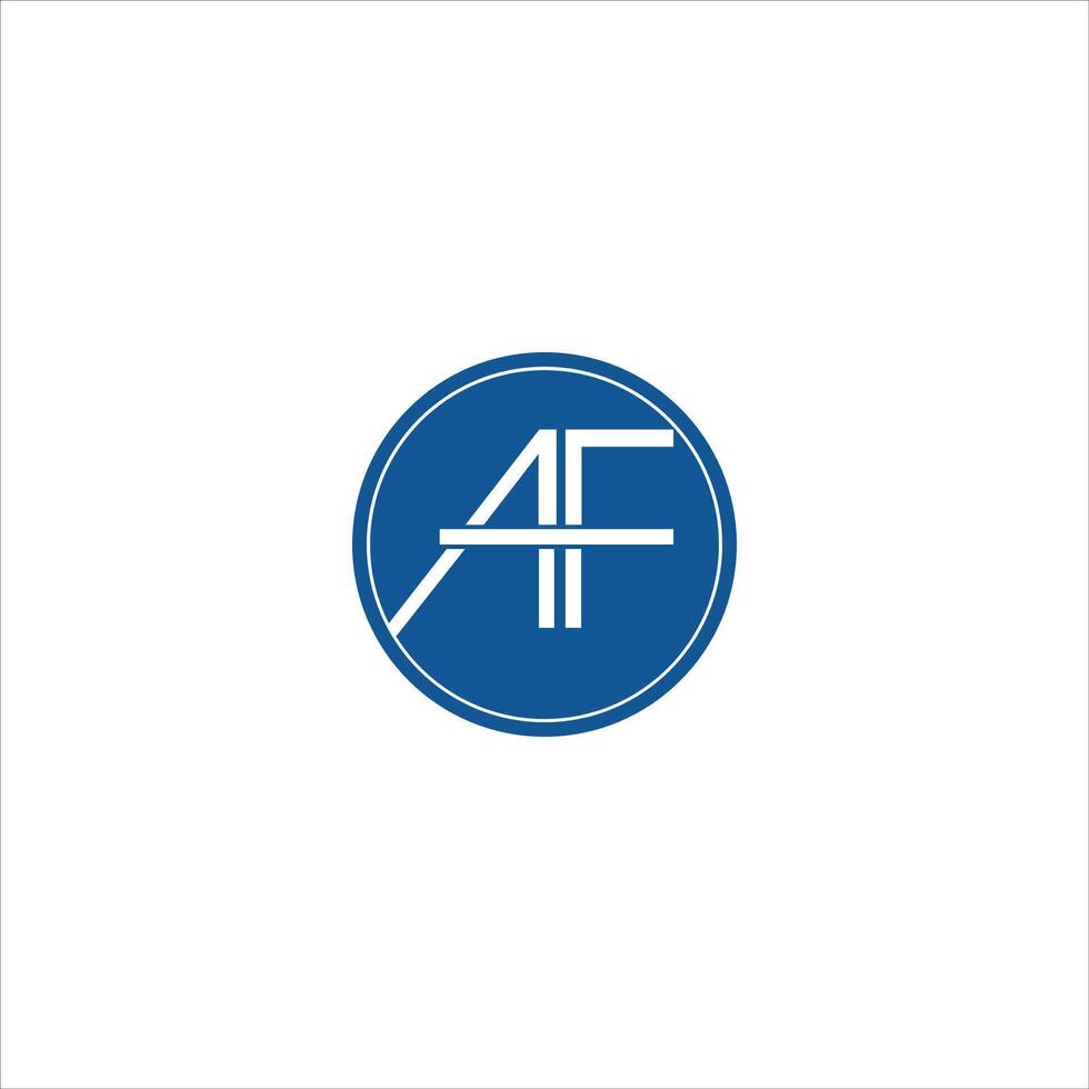 Initial letter af or fa logo design template vector