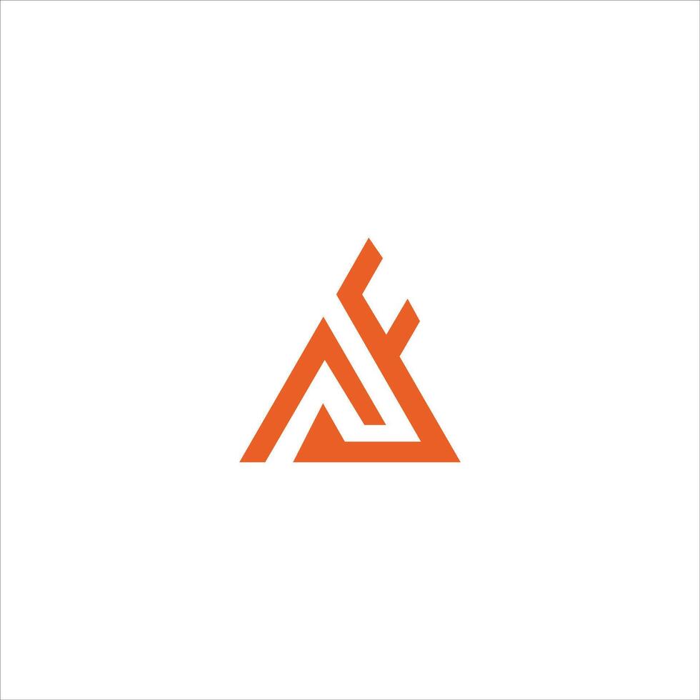 Initial letter af or fa logo design template vector
