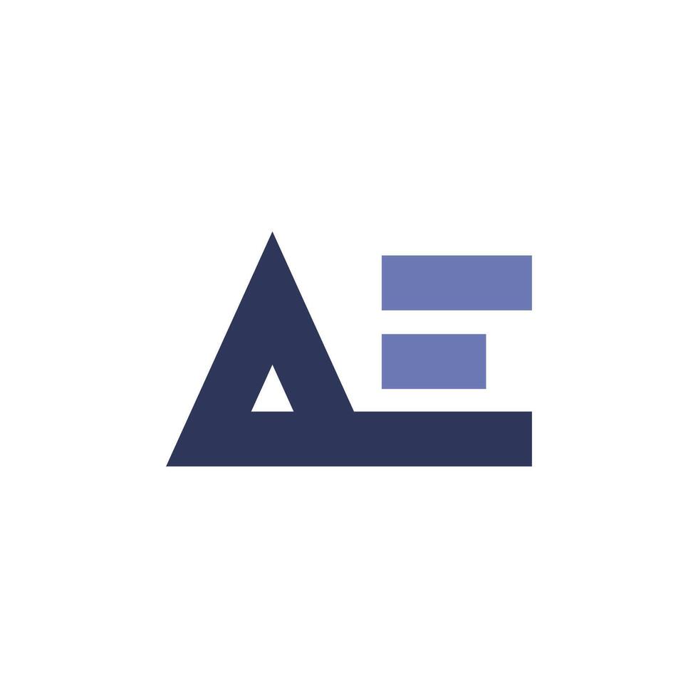 Initial letter ae or ea logo design template vector