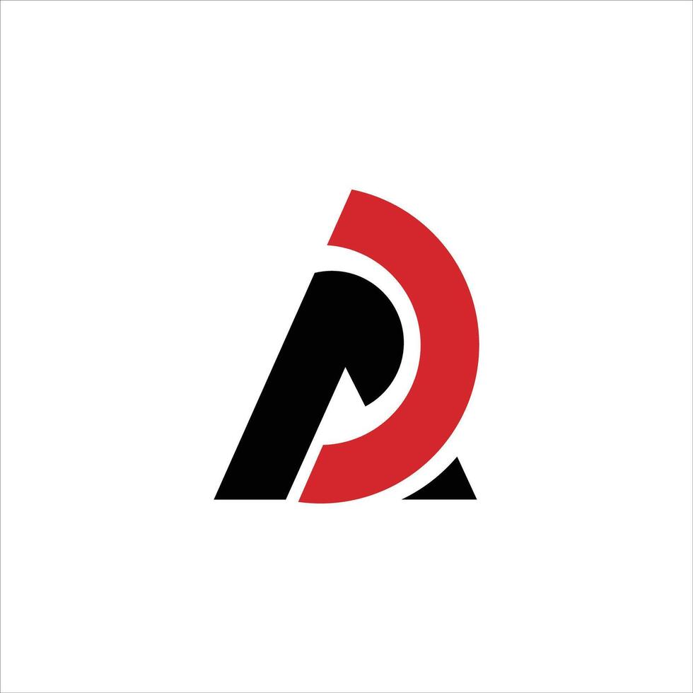 Initial letter ad or da logo design template vector