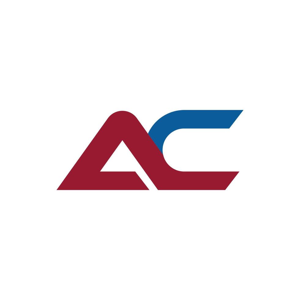Initial letter ac or ca logo vector design template