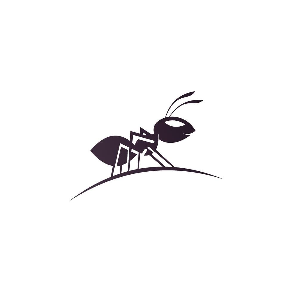 Ant Logo vector illustration template design