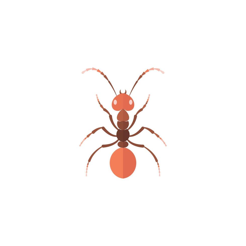 hormiga logo vector ilustración modelo diseño