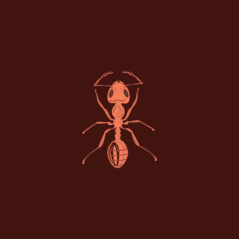 Ant Logo vector illustration template design