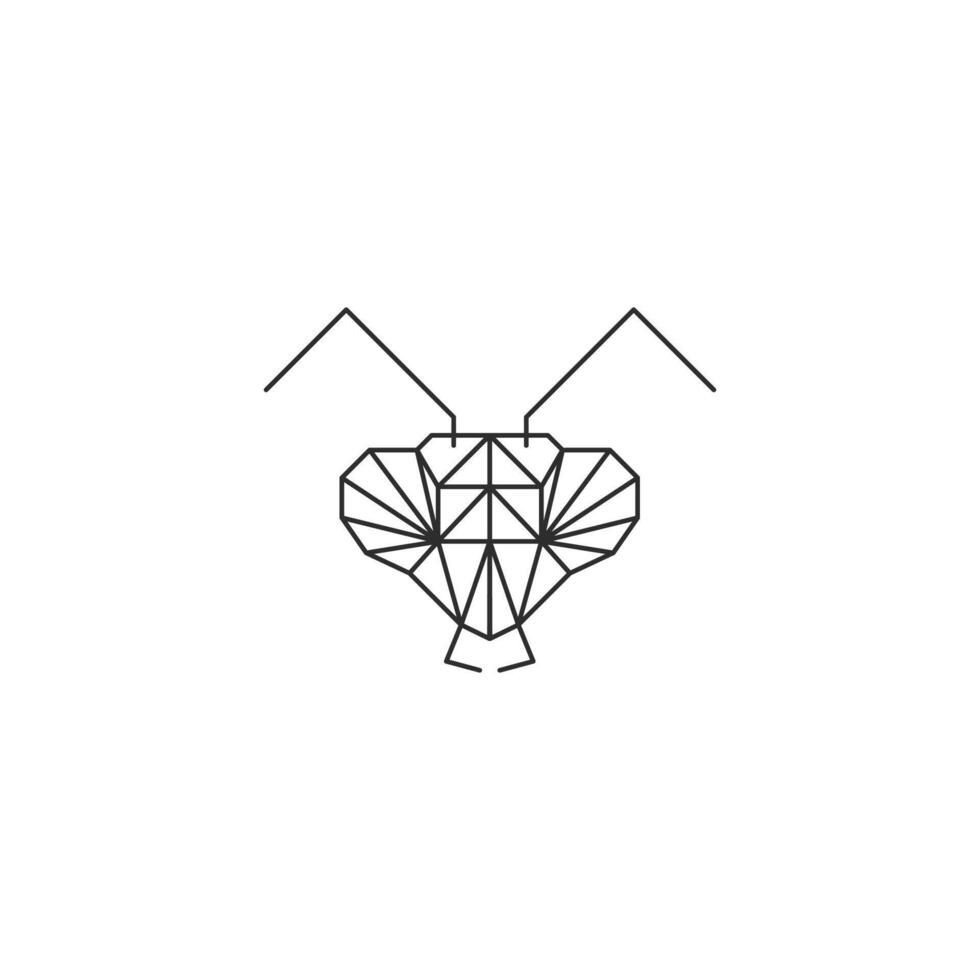 hormiga logo vector ilustración modelo diseño