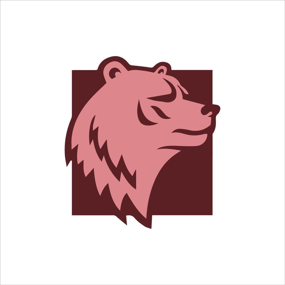 oso logo vector diseño modelo