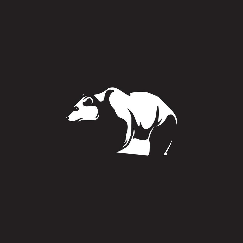 oso logo vector diseño modelo