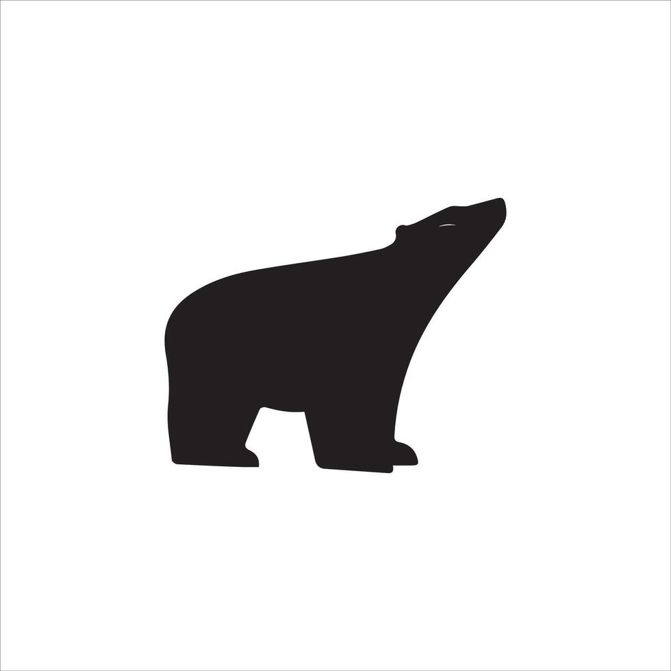 oso logo vector diseño modelo