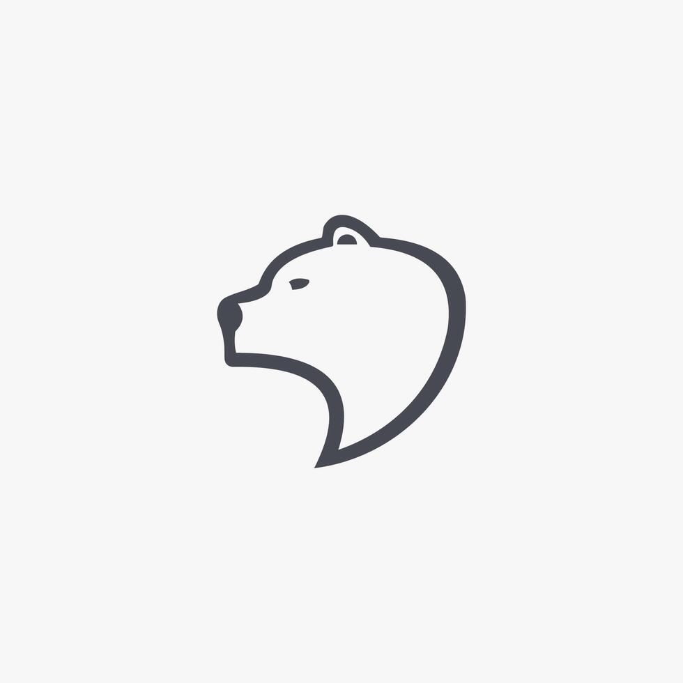 Bear Logo Vector Design Template