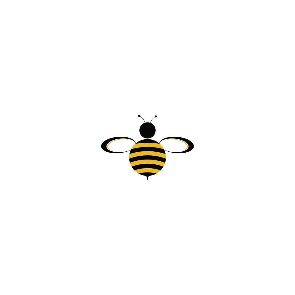 Honey bee logo insect design template vector
