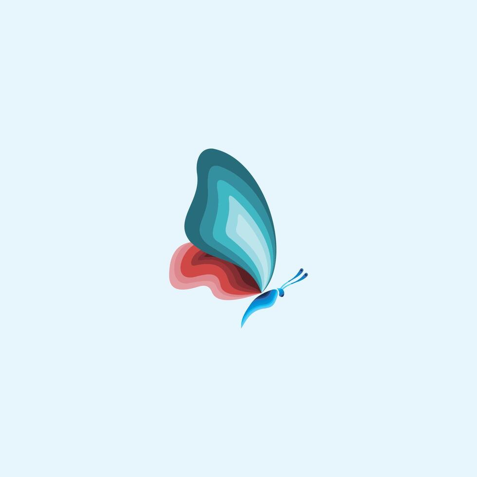 Butterfly logo vector design template