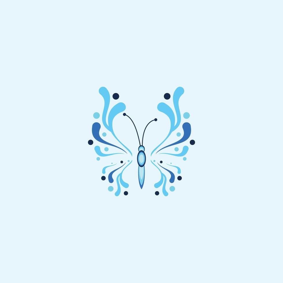 Butterfly logo vector design template