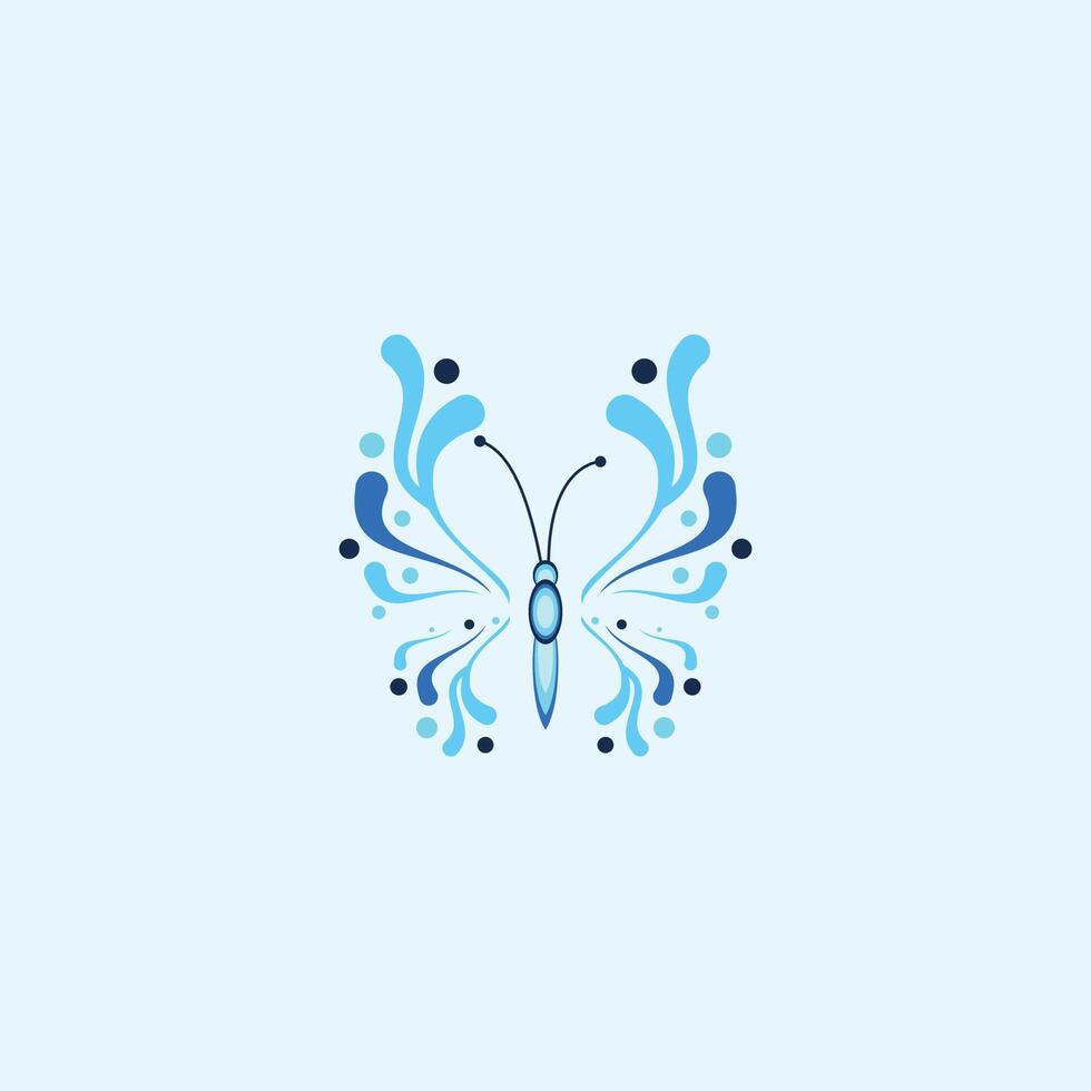 plantilla de diseño de vector de logotipo de mariposa