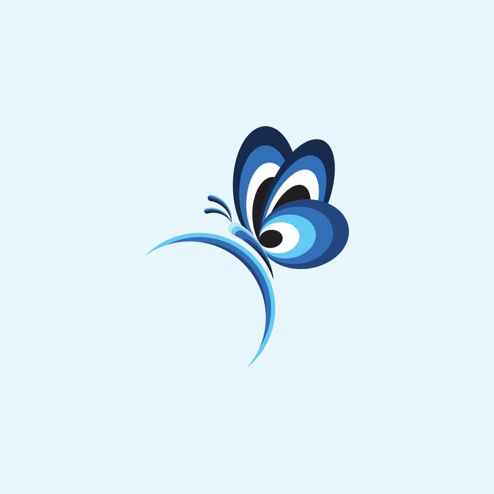 Butterfly logo vector design template