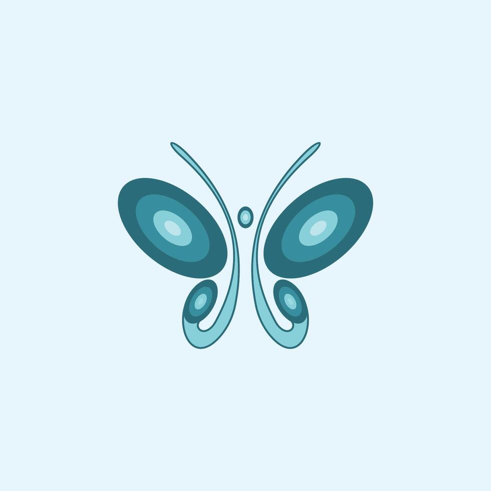 Butterfly logo vector design template