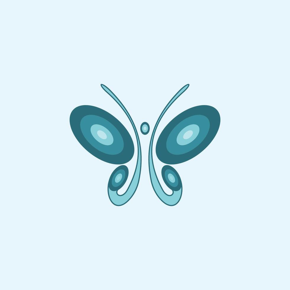 plantilla de diseño de vector de logotipo de mariposa