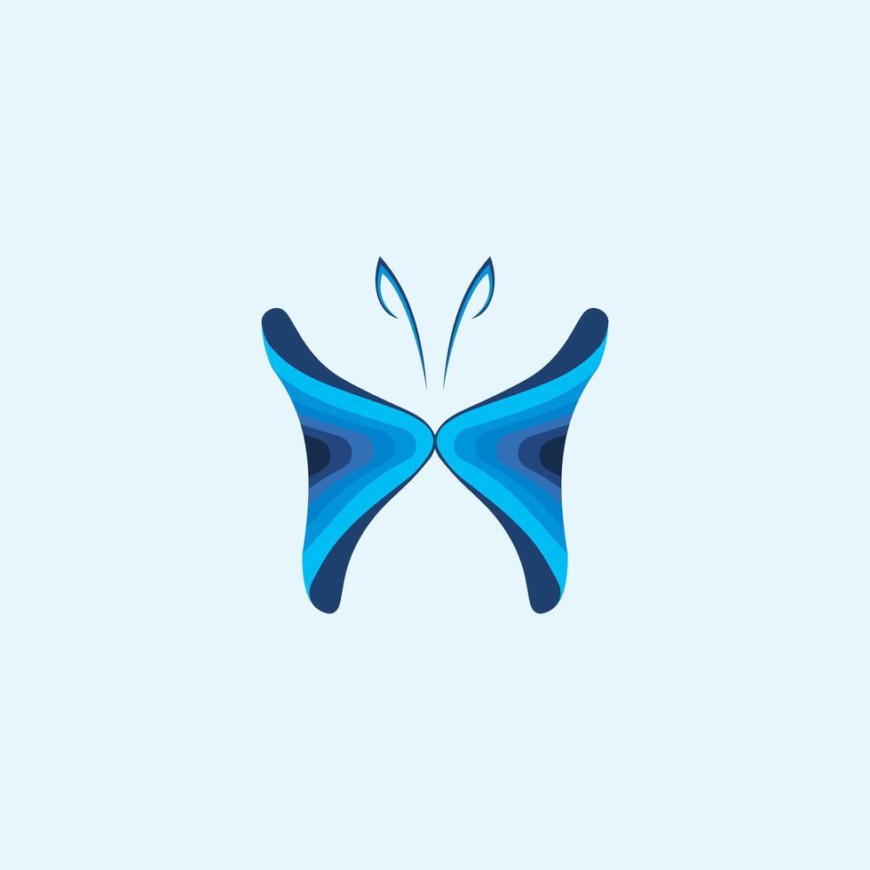 Butterfly logo vector design template
