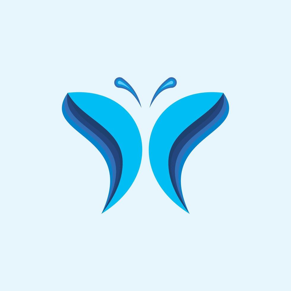 Butterfly logo vector design template