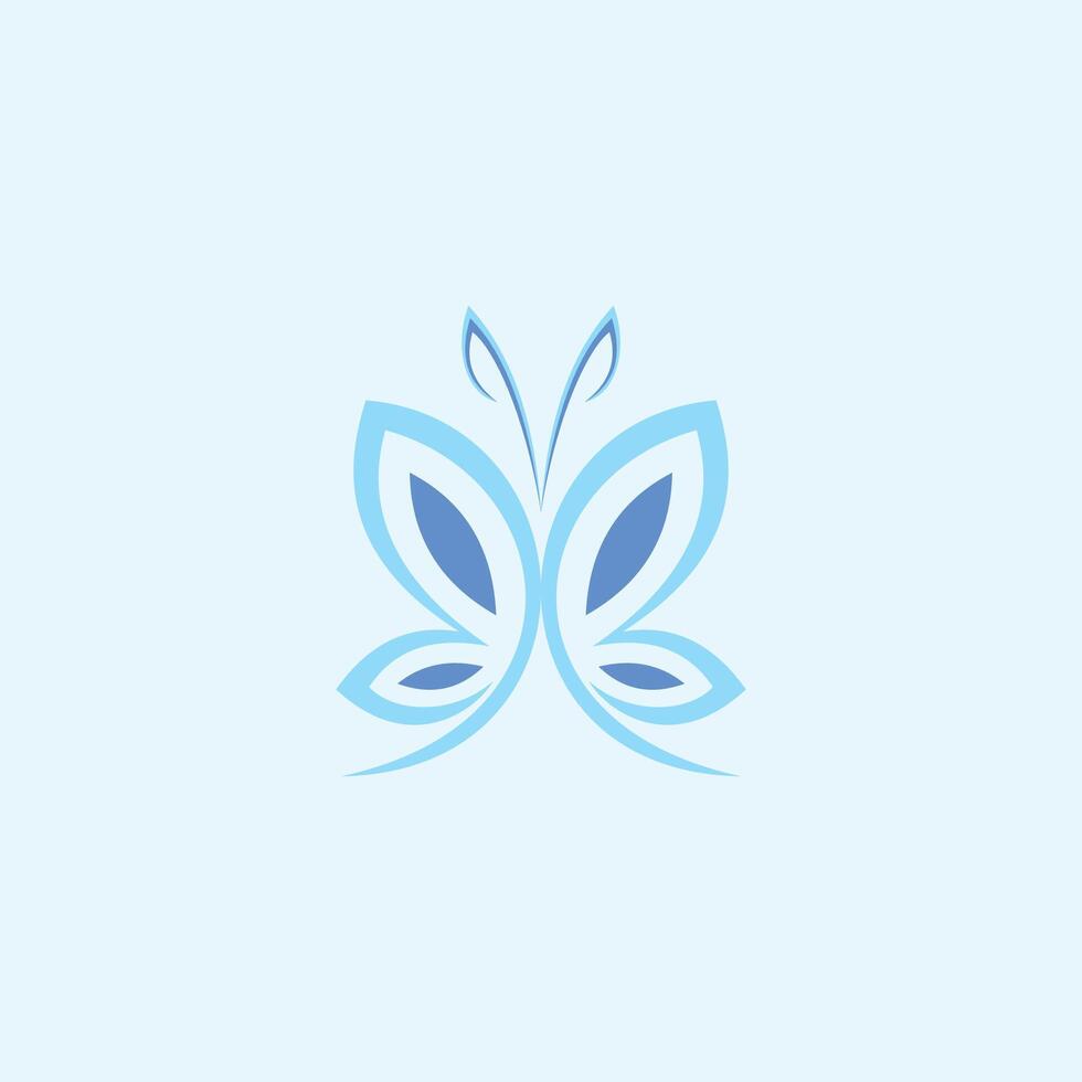 Butterfly logo vector design template